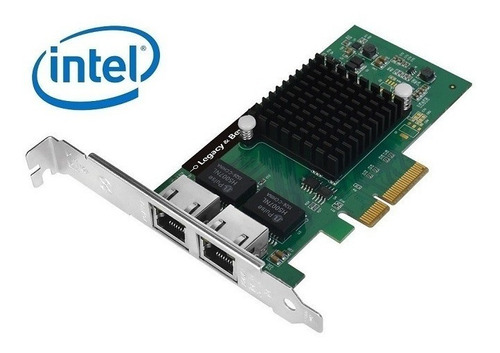 Imagen 1 de 3 de Tarjeta De Red Nic 2 Puertos Gigabit Intel Pci-e X4 Server