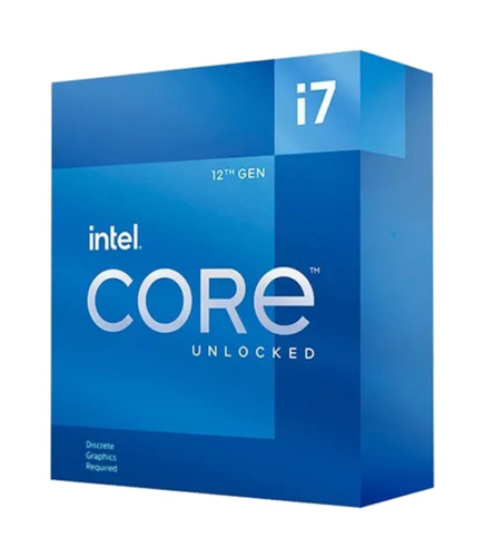 Procesador gamer Intel Core I7-12700KF BX8071512700KF de 12 núcleos y  5GHz de frecuencia con gráfica integrada