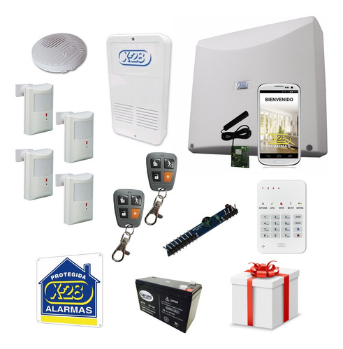 Kit Alarma X28 Casa Domiciliaria Llamador Gsm Regalos