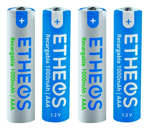 Pilas Recargables X4  Etheos 1000 Mah Triple Aaa 