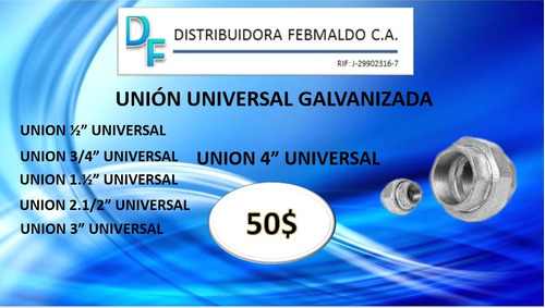 Union Universal Galvanizada 