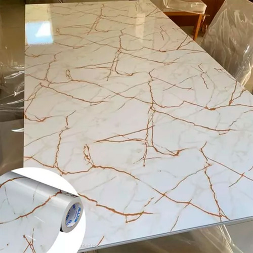 Adesivo Revestimento Mármore Calacatta Impermeável 5m X 60cm