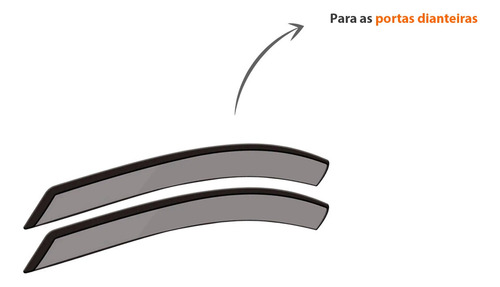 Calha Chuva Defletor Fumê Novo Civic 4p 2012 2013 2014 15 16