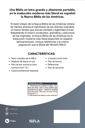 Biblia Letra Gigante Ultrafina Nbla Imitacion Piel Beige