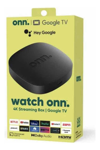 Onn Tv Box 4k Ultra Hd Con Google Tv
