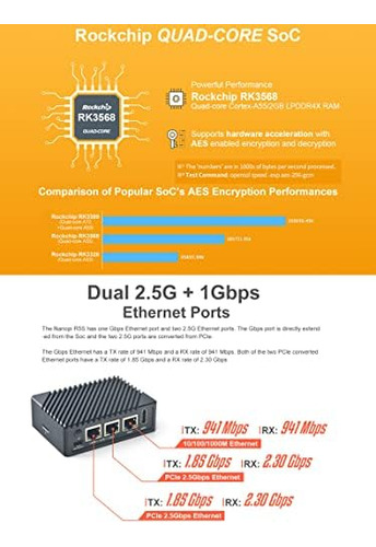 Friendlyelec Nanopi R5s Mini Router Openwrt Con Tres Puertos