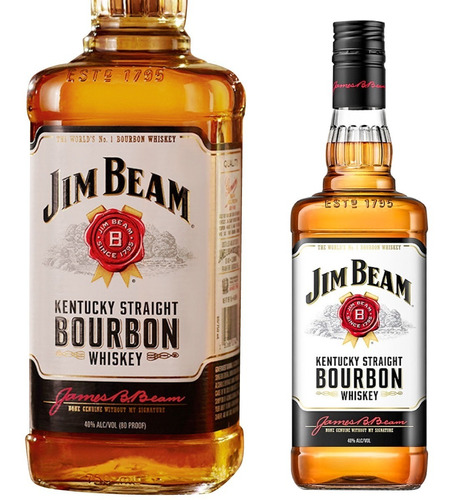 Whisky Jim Beam Bourbon White 1lt Americano Bebidas Tragos