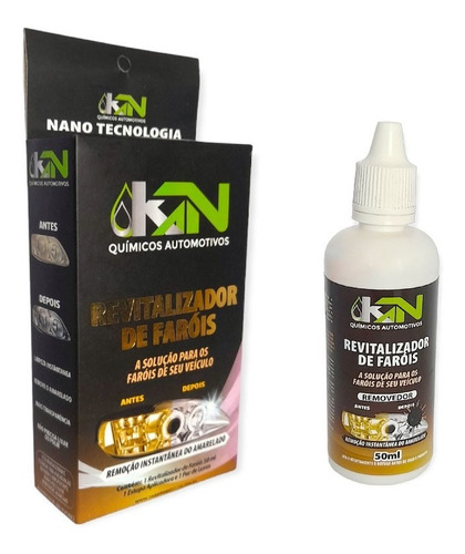 Kit Revitalizador Removedor Instantâneo Faróis Amarelados