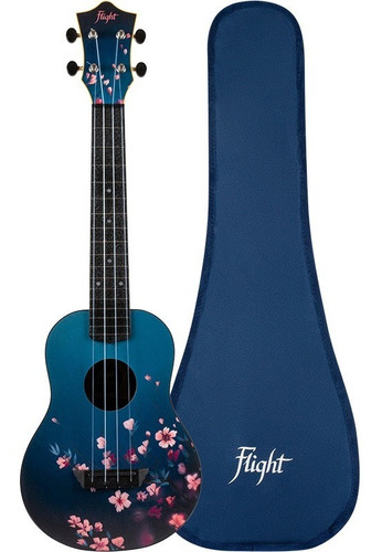 Flight Tuc-32 Sakura Ukulele Concierto 17 Traste Funda Suave