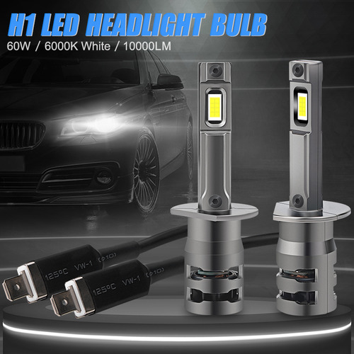 Par Kit De Faros Led H1 Para Auto 60w 10000lm 6000k Canbus