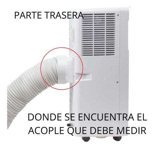 Imagen 6 de 7 de Manguera Secarropas Para Ariston Candy Philco Salida