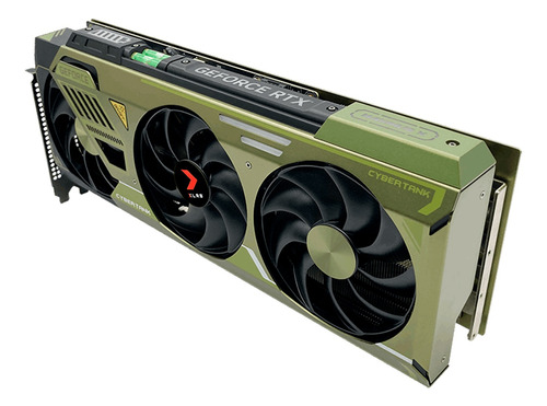 Tarjeta De Video Pny Geforce Rtx 4080 16gb Gddr6x Uprising Triple Fan Cybertank Verde Vcg408016tfxmp