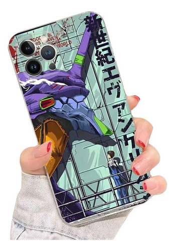 Funda Carcaza iPhone 14 Pro Max / Evangelion 01 / Eva-01