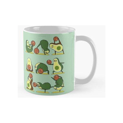 Taza  aguacate Yoga Con La Semilla Calidad Premium