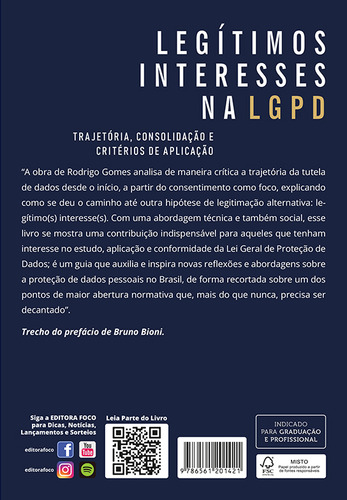 Legítimos Interesses Na Lgpd - 1ª Ed - 2024