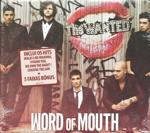 Cd The Wanted Word Of Mouth 2013 Br Lacrado Digipak