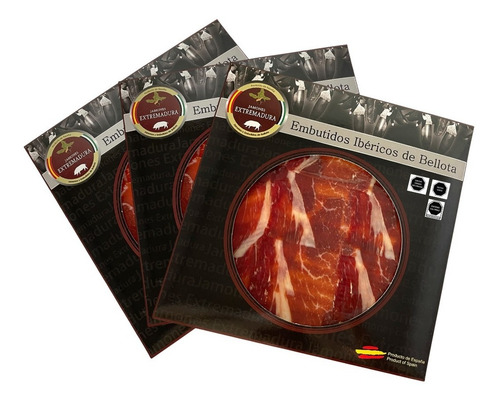 Pack 3 X 100gr , Jamón Ibérico De Bellota 24 Meses