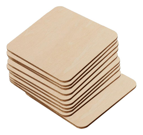 Rebanadas De Sin Terminar Piezas, Artesanía De Cuadrada,