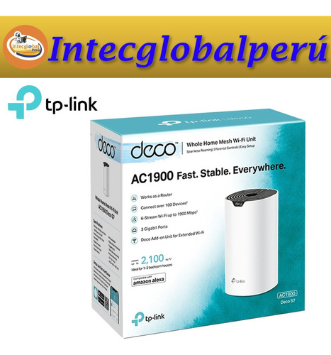 Sistema Wi-fi Mesh Tp-link Deco S7 (1-pack) Ac1900