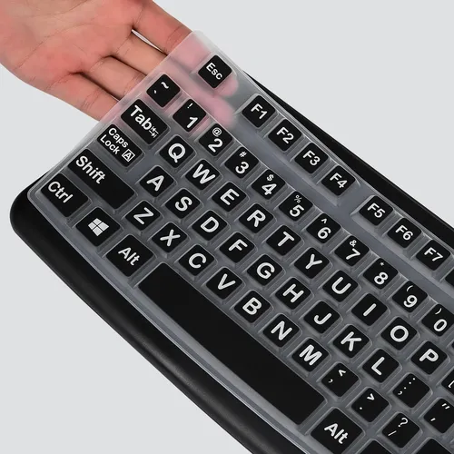 Funda De Teclado Logitech K120 & Mk120 Wired Keyboard, ...