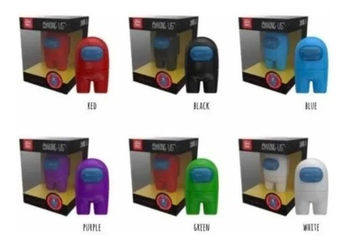 Figura Among Us X3 Unindades 10cm Largo Int Amu1220