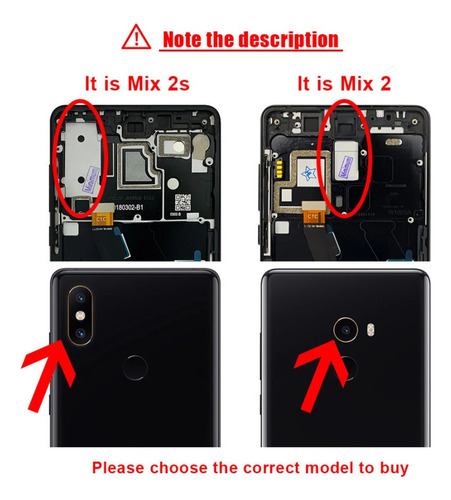 Pantalla Lcd+marco Compatible Con Xiaomi Mi Mix 2 Mix 2s