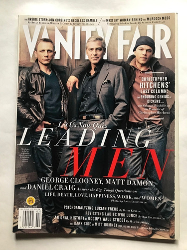 Revista Vanity Fair. George Clooney/daniel Craig/matt Damon.