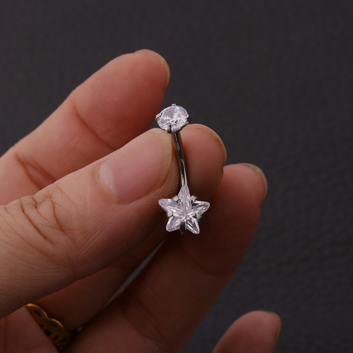 Piercing Corporal De Acero Inoxidable Golden A Para Dientes