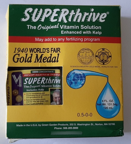 Superthrive Vitaminas Y Hormonas Para Orquideas 4 Onzas