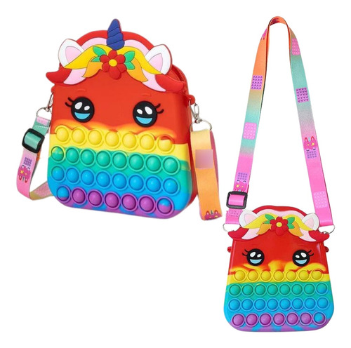 Push Pop It Bolso Pastel Kawaii,monedero Popit Con Lazo