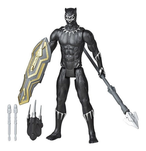 Imagem 2 de 7 de Figura Avenger 30 Cm Pantera Negra C/acessório Hasbro E7388