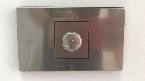 Toma Apagador Dimmer 0-300w Plateado Plata Acero Inoxidable
