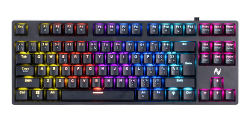 Imagen 1 de 6 de Teclado Gamer Mecánico Norcel Ng 913 Con Retroiluminación