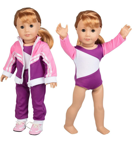 Gimnasia Muñeca American Girl Traje Para Ropa Hecha A ...