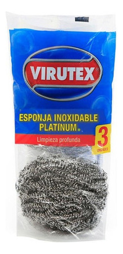 Esponja Inoxidable Platinum X3 Virutex