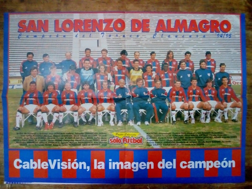 Posters San Lorenzo De Almagro Campeon Del Clausura 94/95 