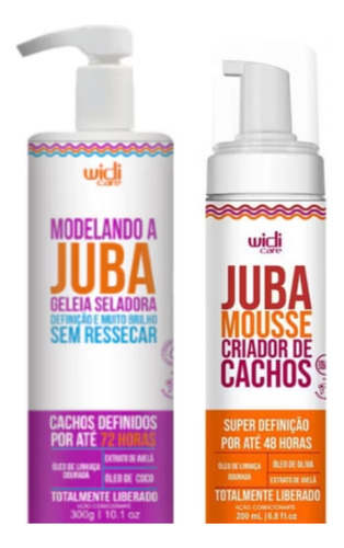 Kit Juba Geleia Seladora+ Mousse Cacheadas Wide Care