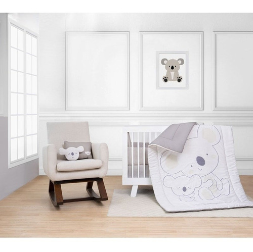 Set De Edredón Cama, Cuna Y Corral, 6 Pzas. Varios Diseños. Baby Koala