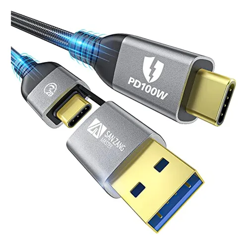 Cable Usb C A Usb C De 100 W, Para Cable Thunderbolt 3 2 En