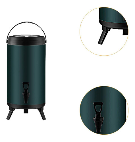 Barril Aislado De Acero Inoxidable, Ollas Para Uso 10l