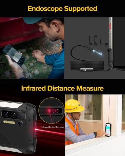Ulefone Ulefone Power Armor 13 (8gb + 128gb) Rugged Smartphone 13200mah 6.81 Fhd+ Cámara Cuádruple De 48mp Android 11 Nfc Otg Cell Phone