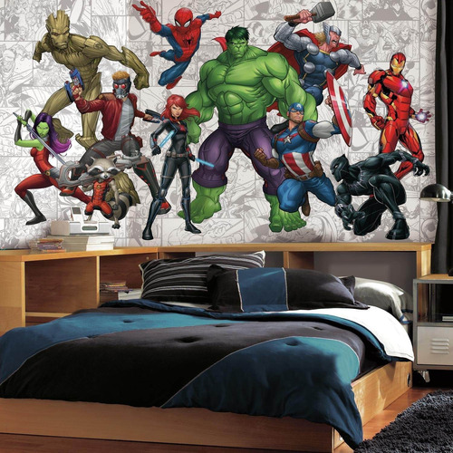 Vinilo Decorativo Pared [743d3z7x] Marvel Hero