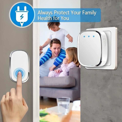 Imagen 3 de 6 de Timbre Inalámbrico 300m Bluetooth Para Exteriores E Interi