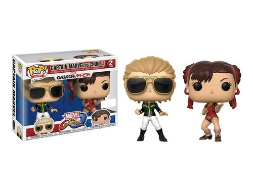 Funko 23978 2 Pack Captain Marvel Vs Chun Li Hot Topic