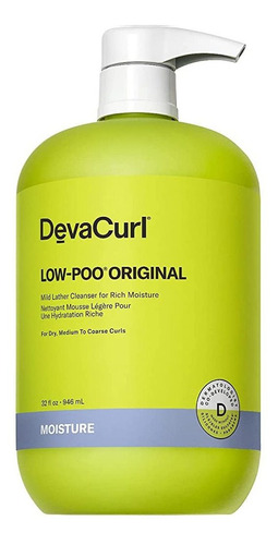 Devacurl Low-poo Original Limpiador De Espuma Suave Para Una