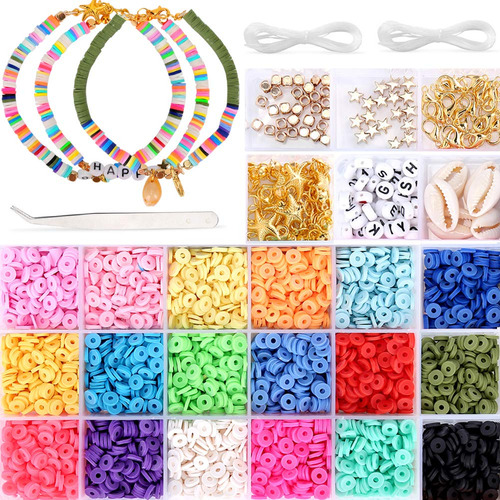 4800pcs Beads De Arcilla De Polimerico Premium, Cuentas De 6