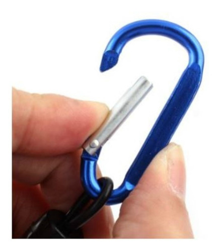 Imagen 3 de 4 de Cable Retráctil Extensible Mosqueton Pesca Bogagrip Pinzas