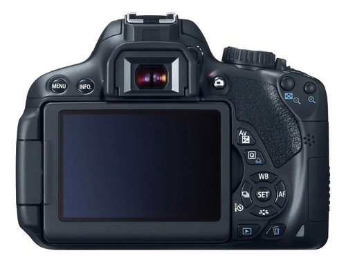 Canon EOS Rebel T4i DSLR color negro