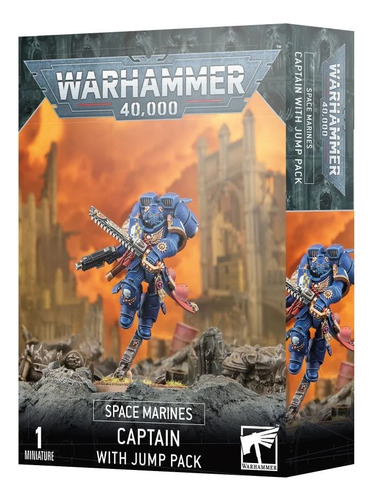 Gw Warhammer 40k Space Marines Captain With Jump Pack