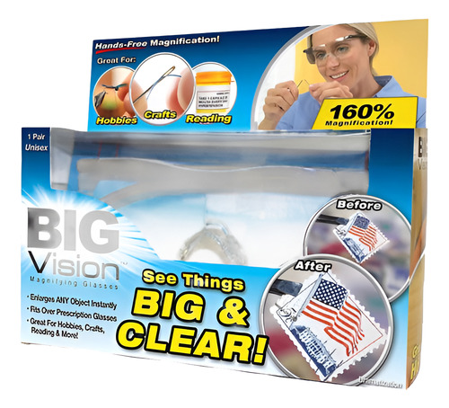 Big Vision Lentes De Lupa Aumento Letra Pequeña Como En Tv